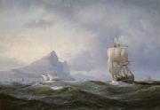 Anton Melbye Anton Melbye Sailing ship off Gibraltar oil